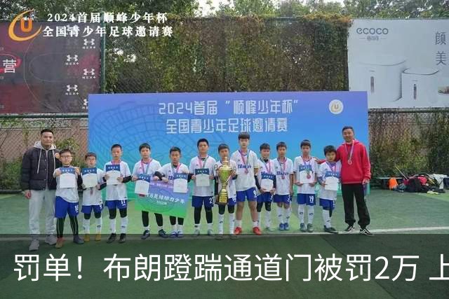 罚单！布朗蹬踹通道门被罚2万 上海主场因球迷被罚1万